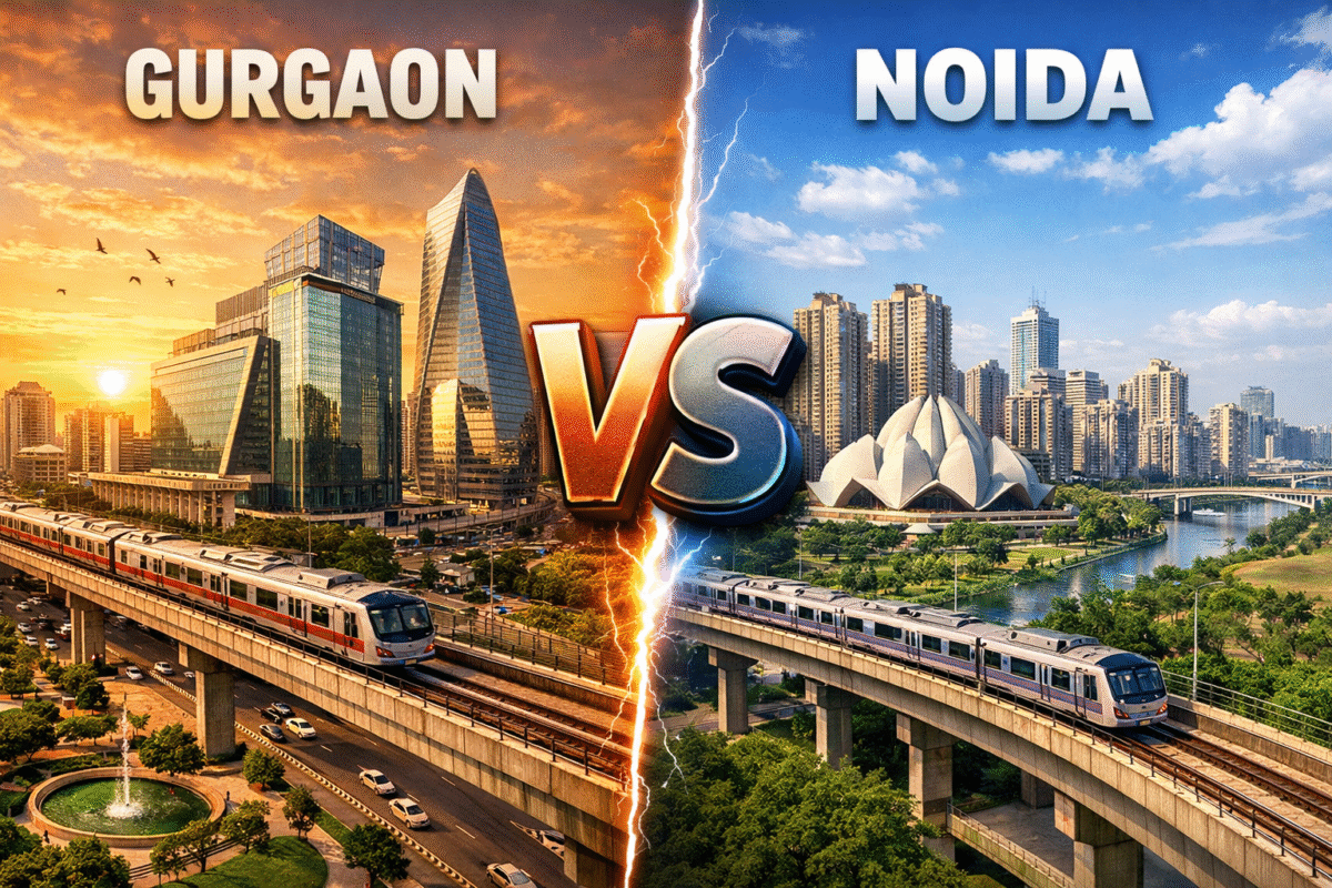 Gurgaon Vs Noida
